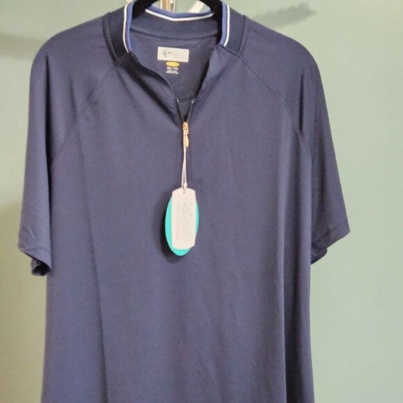 Greg Norman Collection Tops - Women's Greg Norman Play Dry Zip Front Short Sleeve Top